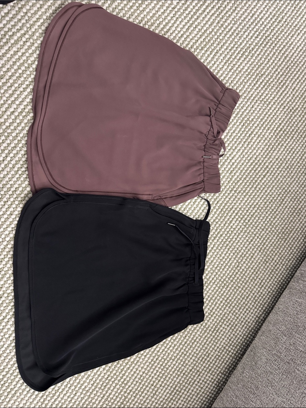 lululemon athletica Mauve and Black Athletic Shorts Duo